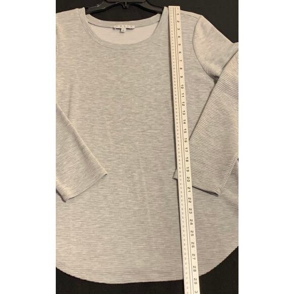Chaus New York Womens Long Sleeve Gray Tunic Top Metallic Threads Side Zipper Lg - Picture 5 of 10